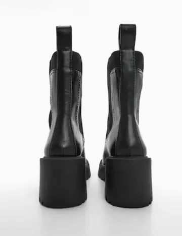 Botine Mango, negru Negru