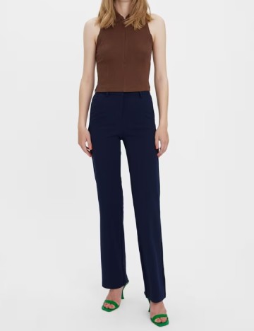 Pantaloni Vero Moda, bleumarin