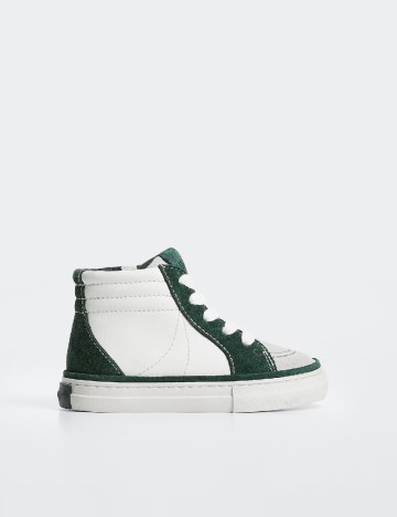 Adidasi Mango Kids, alb/verde