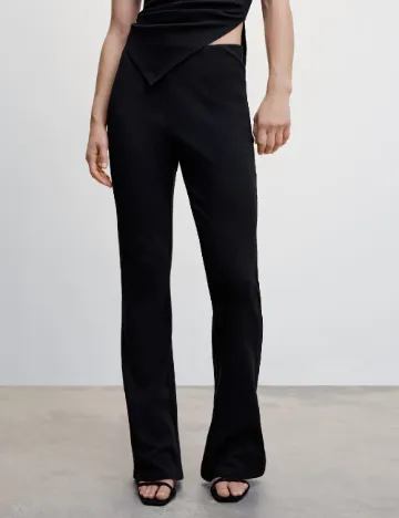 Pantaloni Mango, negru Negru