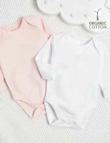 Set body Cool Club, alb/roz Alb