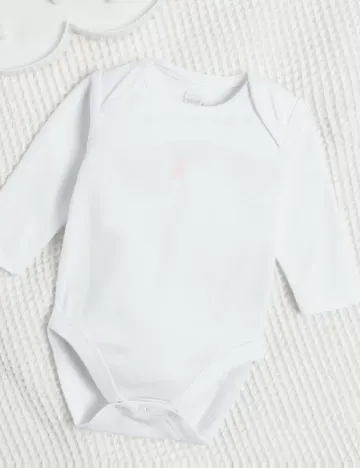 Set body Cool Club, alb/roz Alb