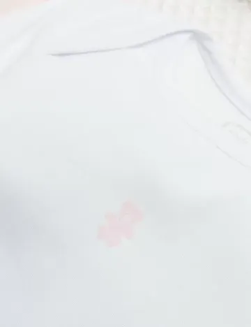 Set body Cool Club, alb/roz Alb