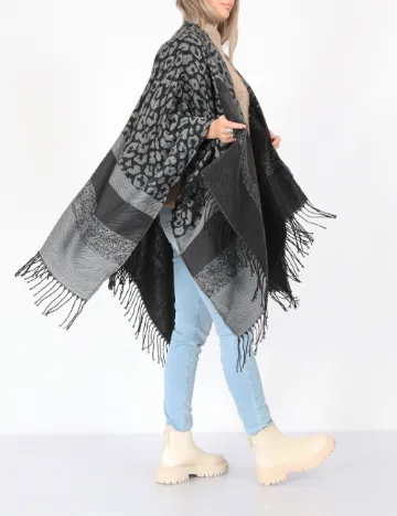 Poncho Vero Moda, gri Gri