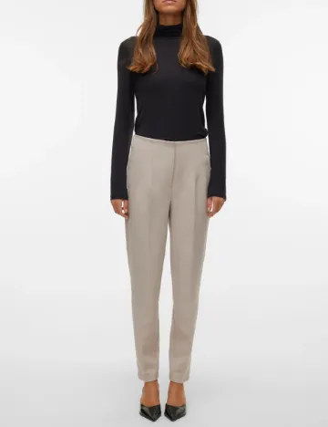 Pantaloni Vero Moda, bej Crem