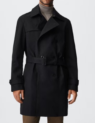 Trench Mango, negru