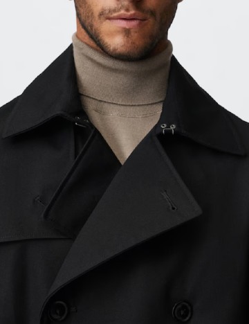 Trench Mango, negru