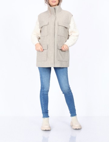 Vesta oversize Vero Moda, gri