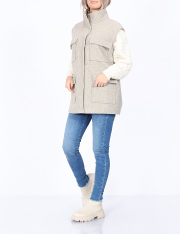 Vesta oversize Vero Moda, gri