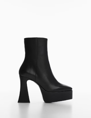 Botine Mango, negru