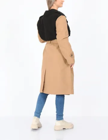 Trench Vero Moda, maro/negru Maro