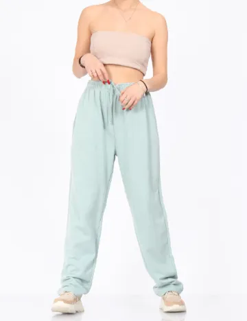 Pantaloni Vero Moda, turcoaz Albastru