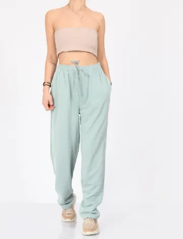 Pantaloni Vero Moda, turcoaz Albastru