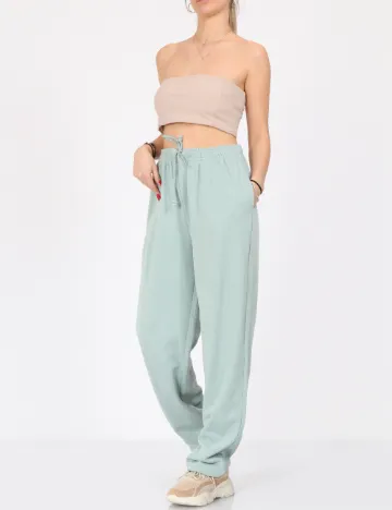 Pantaloni Vero Moda, turcoaz Albastru