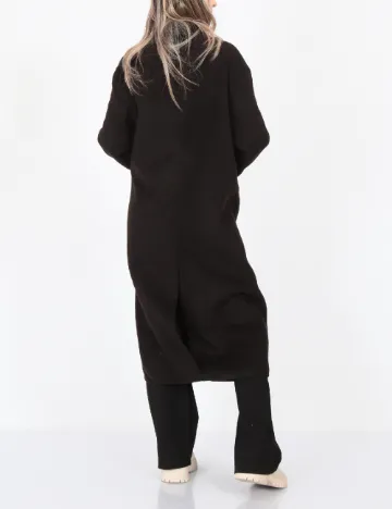 Palton oversize Only, negru Negru