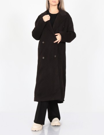 Palton oversize Only, negru