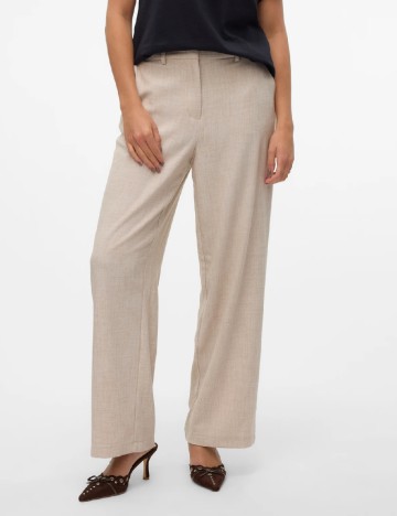 Pantaloni Aware by Vero Moda, bej