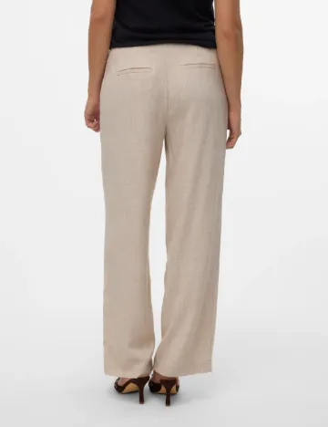 Pantaloni Aware by Vero Moda, bej Crem