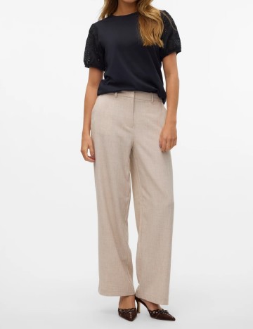 Pantaloni Aware by Vero Moda, bej