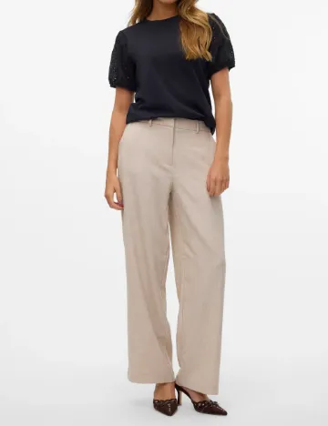 Pantaloni Aware by Vero Moda, bej Crem