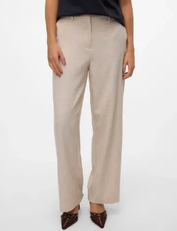 Pantaloni Aware by Vero Moda, bej Crem