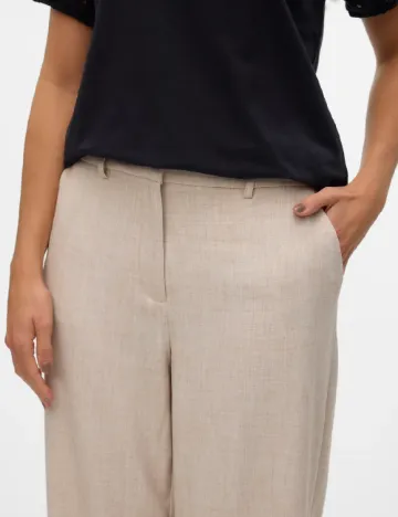 Pantaloni Aware by Vero Moda, bej Crem