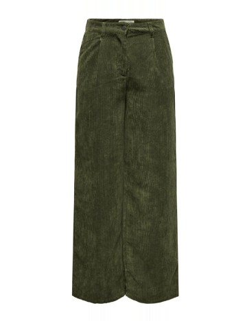 Pantaloni Jacqueline de Yong, verde inchis