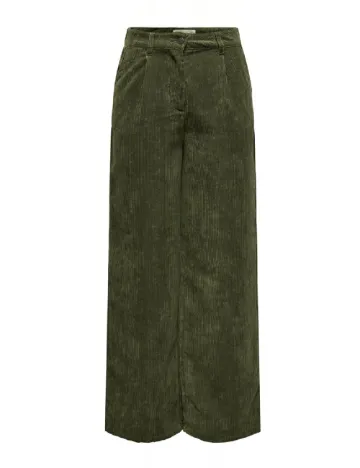 Pantaloni Jacqueline de Yong, verde inchis Verde