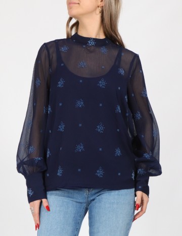 Bluza Vero Moda, bleumarin