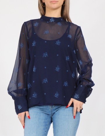 Bluza Vero Moda, bleumarin