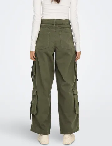 Pantaloni Only, kaki Verde