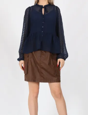 Bluza Vero Moda, bleumarin Albastru