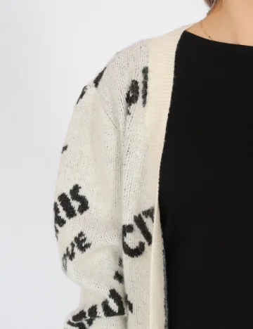 Cardigan Vero Moda, ecru Alb