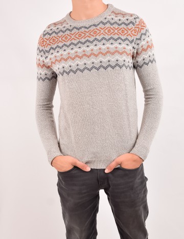 Pulover Pull&Bear, gri