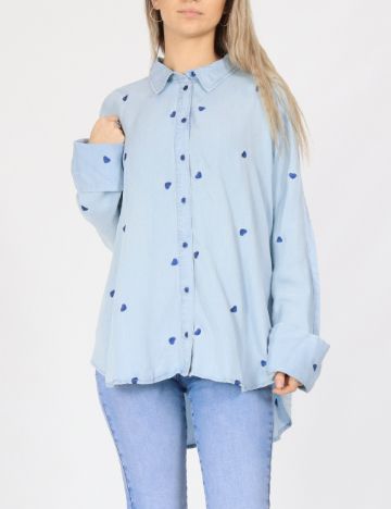 Camasa Oversize Only, bleu