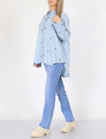 Camasa Oversize Only, bleu