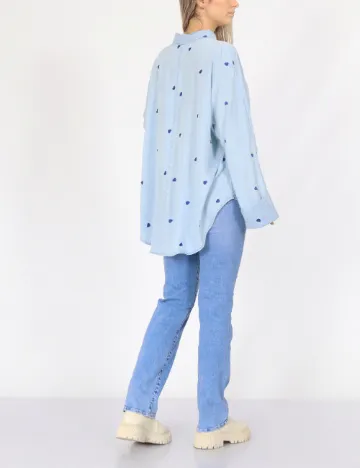 Camasa Oversize Only, bleu Albastru