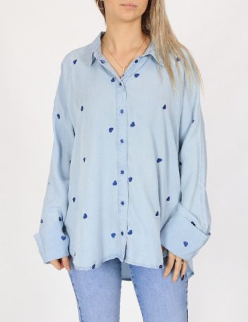 Camasa Oversize Only, bleu