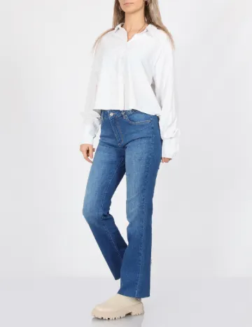 Camasa Oversize Vero Moda, alb Alb