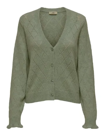 Cardigan Jacqueline de Yong, verde Verde