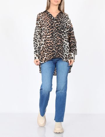 Camasa Oversize Vero Moda, animal print