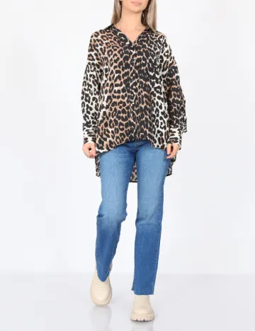 Camasa Oversize Vero Moda, animal print Animal print