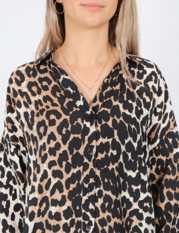 Camasa Oversize Vero Moda, animal print