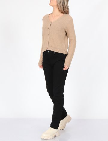 Cardigan Jacqueline de Yong, maro deschis