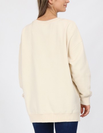 Pulover Oversize Jacqueline de Yong, crem