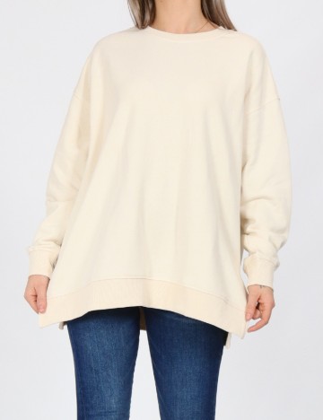 Pulover Oversize Jacqueline de Yong, crem