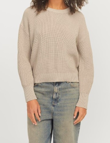 Pulover Jack&Jones, crem