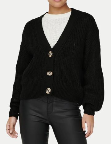 Cardigan Jacqueline de Yong, negru