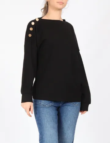 Bluza Jacqueline de Yong, negru Negru