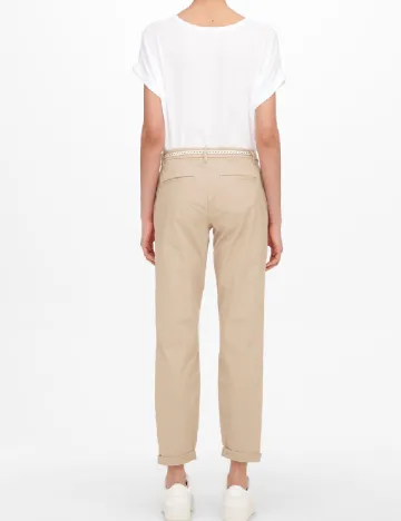 Pantaloni Only, bej Crem